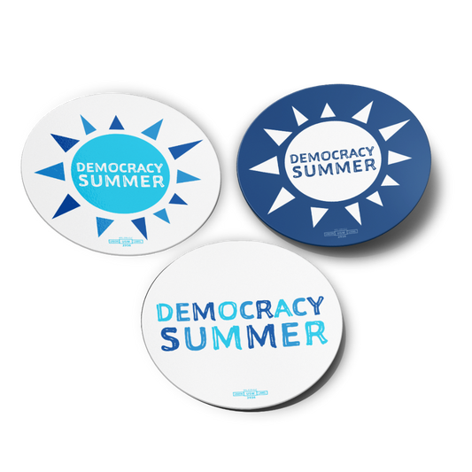 democracy summer stickers