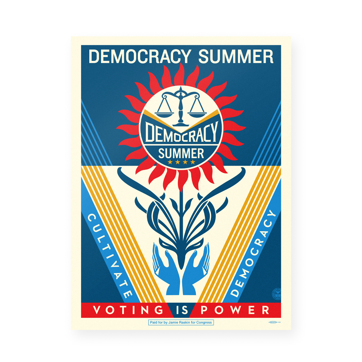 Democracy Summer Poster Store Jamie Raskin for Congress